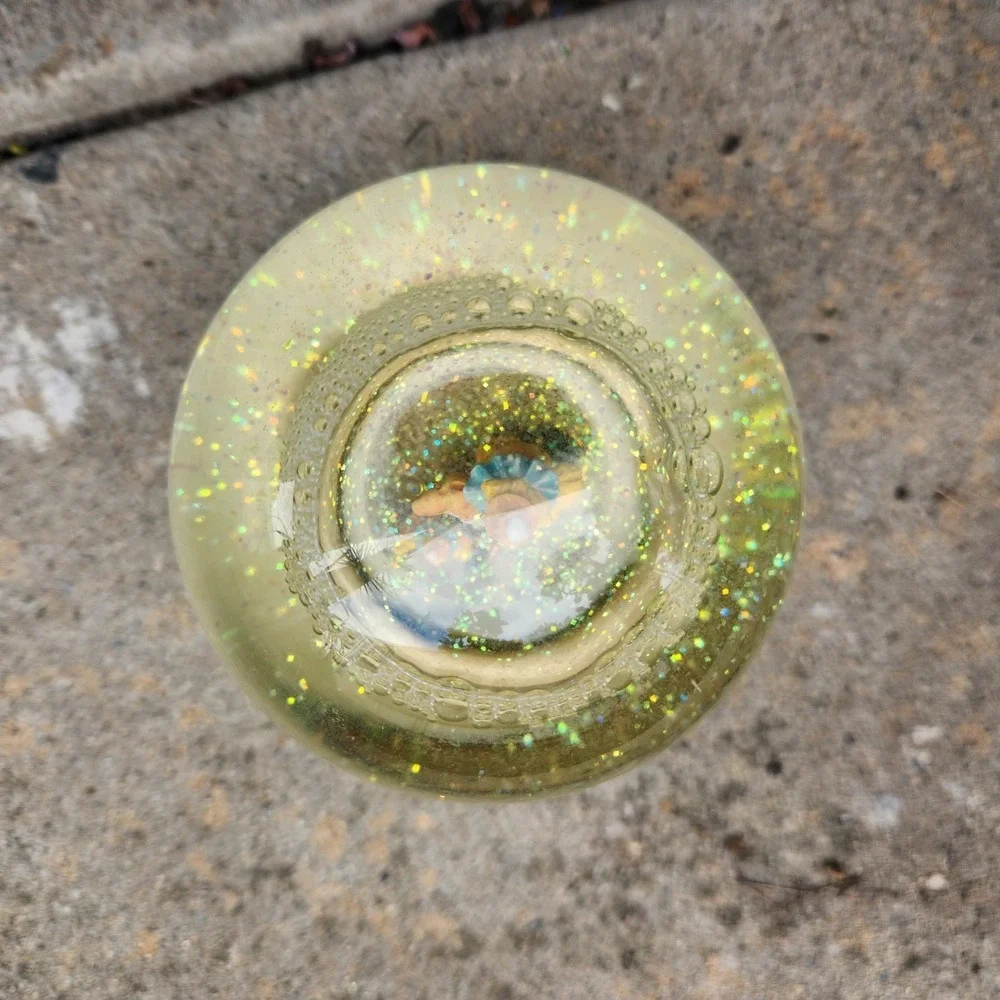Vtg Musical Glitter Snow Globe  Clowns Put On A Happy‎ Face  Summit Coll. Taiwan
